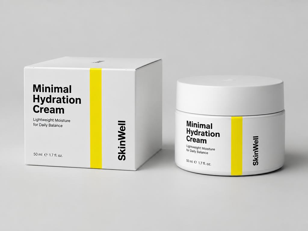 SkinWell skincare box & jar